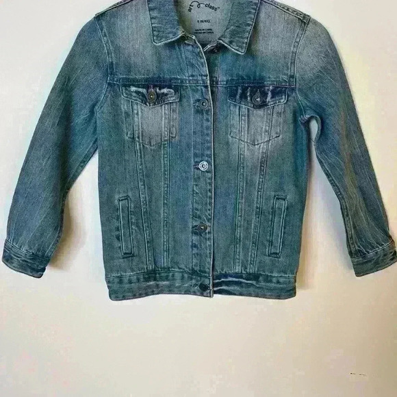 Art Class Denim Jacket with Embrace Your Inner Rose on back - Picture 4 of 7